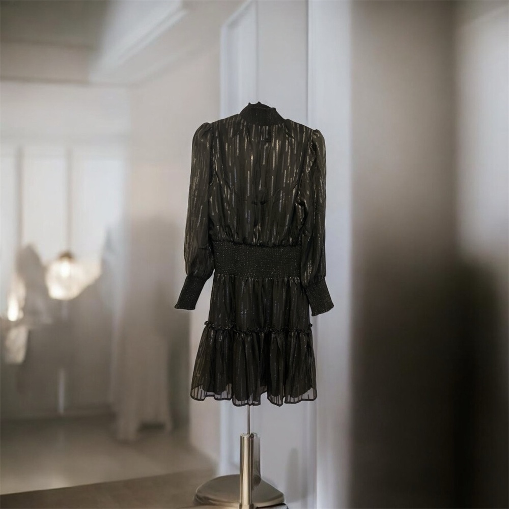 Elan Black Sheer Dress